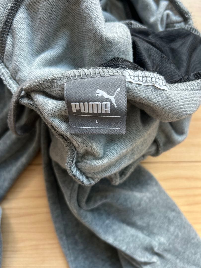 PUMA ☆美品☆ セットアップ　ベロア　ジャージ　グレー　Lサイズ