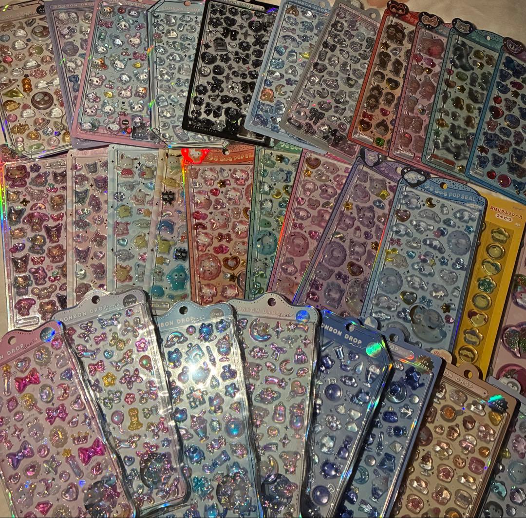 【本日限定価格】ボンボンドロップシール うるちゅるポップシールまとめ売り30枚