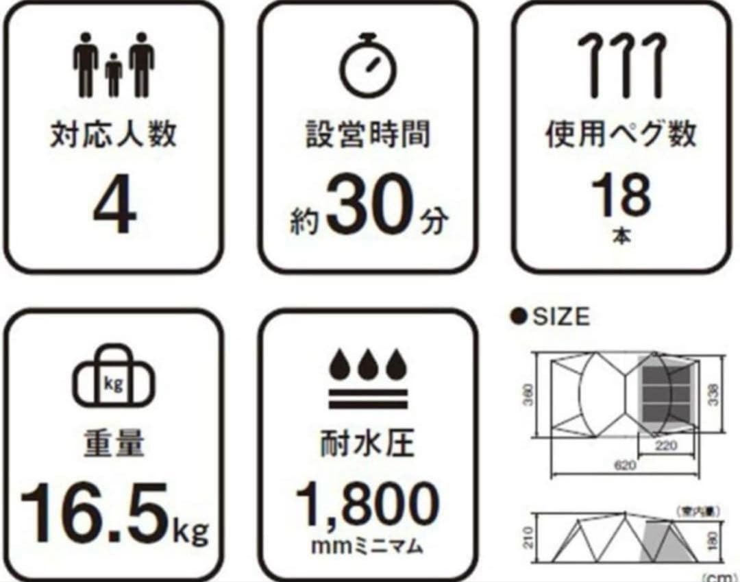 スノーピーク( peak)テント ランドネストシェルター 新品未使用