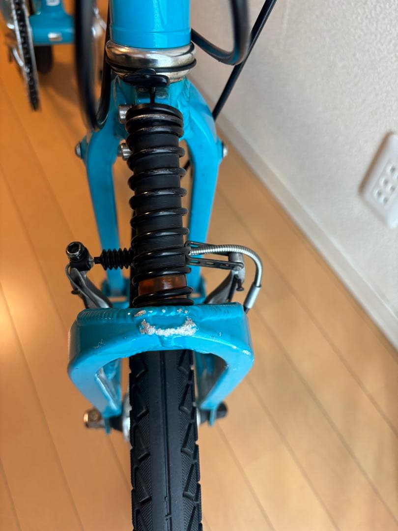PEUGEOT 折りたたみ自転車 青