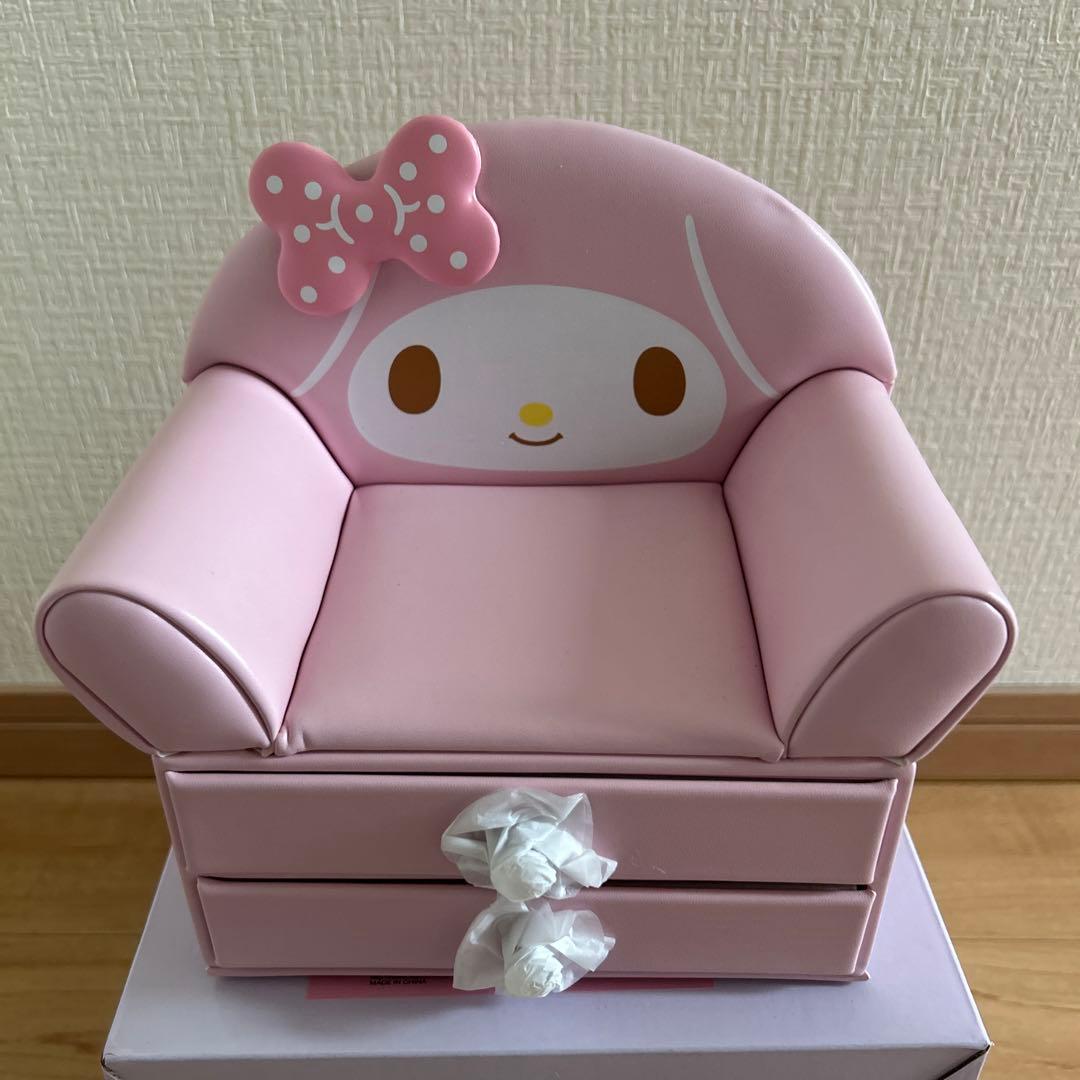 マイメロディソファ形小物入れ2段