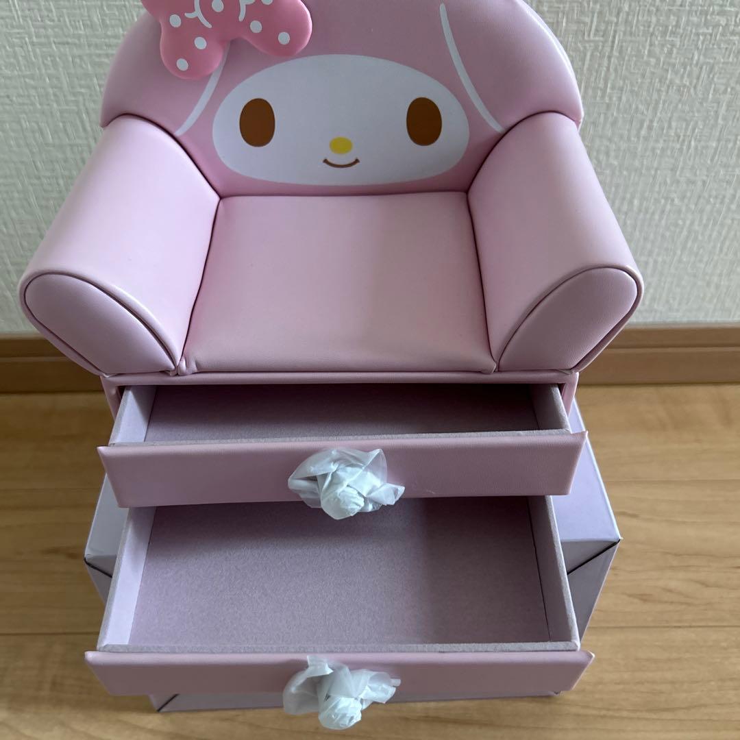マイメロディソファ形小物入れ2段