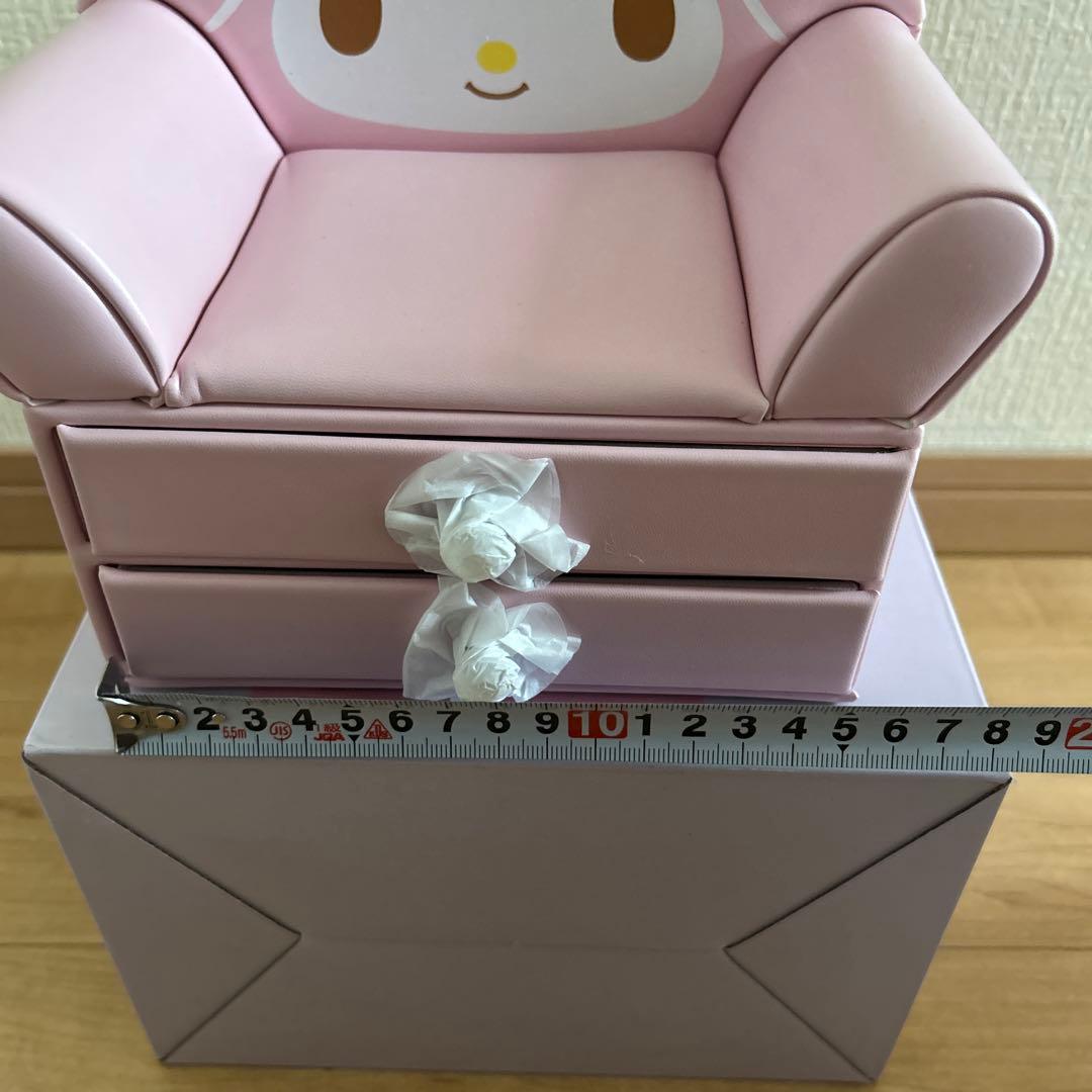 マイメロディソファ形小物入れ2段