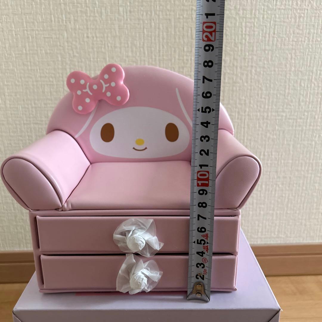 マイメロディソファ形小物入れ2段