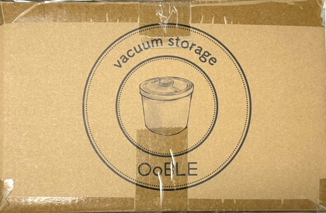 OoBLE（オーブル）ミニ 真空保存容器 ホワイト 18×17×17 cm