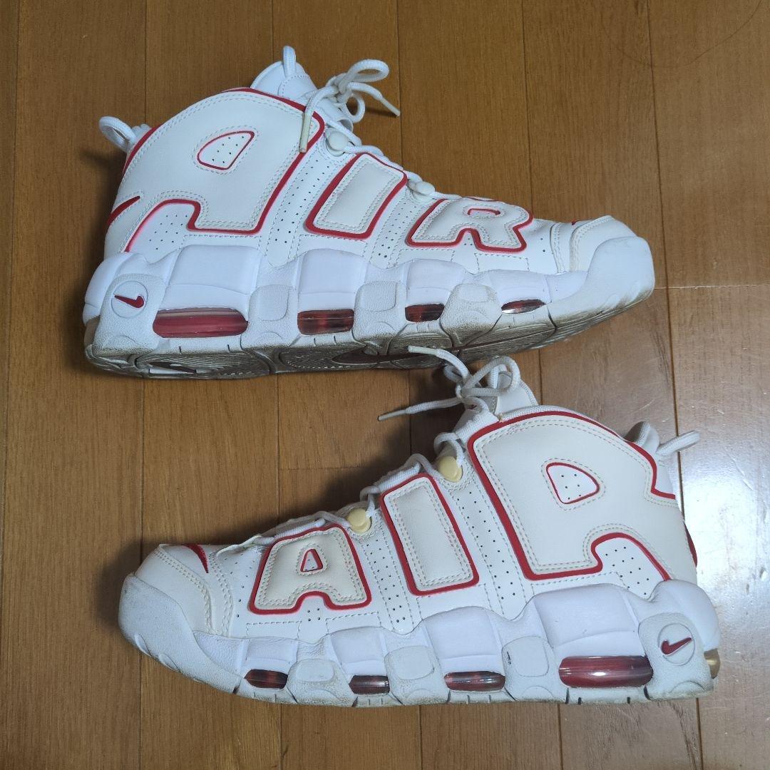 Nike Air More Uptempo ホワイト/レッド　27cm