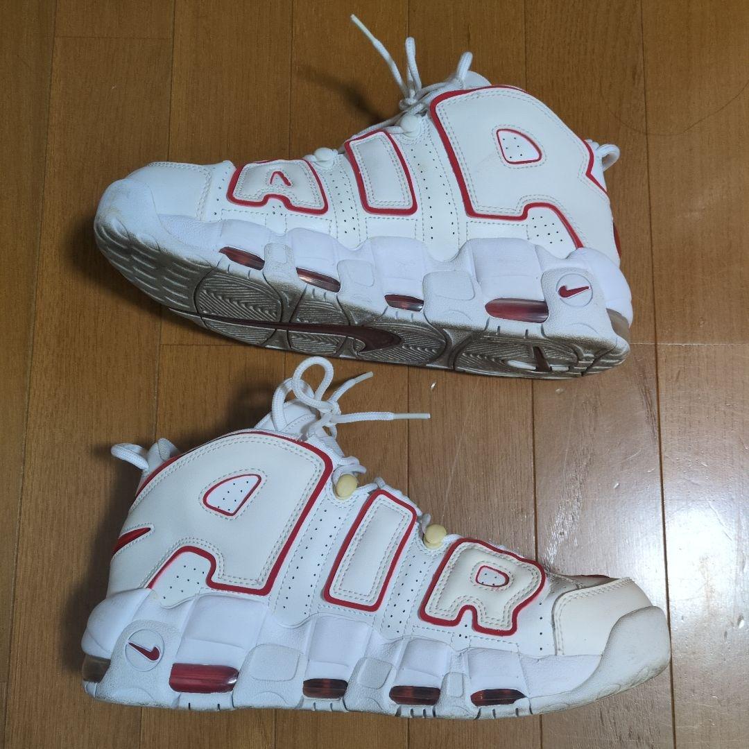 Nike Air More Uptempo ホワイト/レッド　27cm