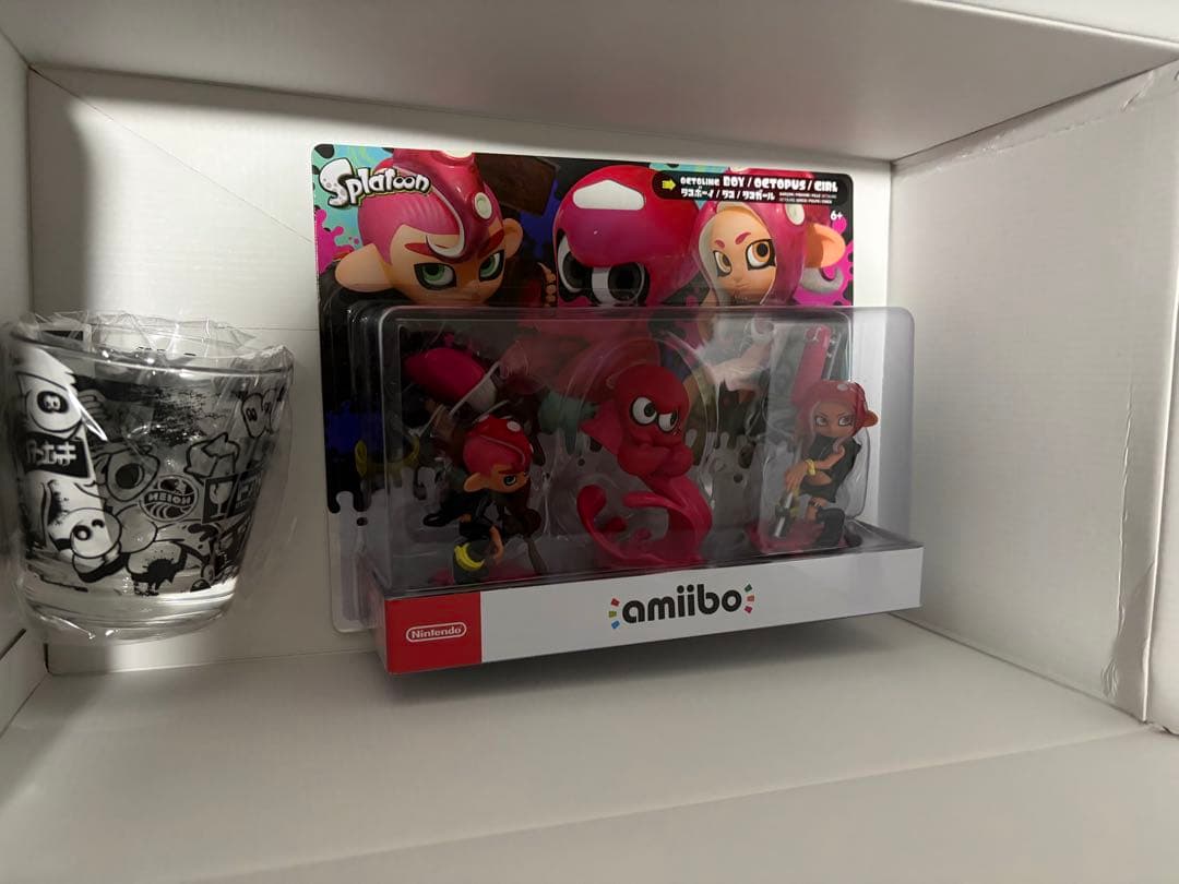 スプラトゥーンamiiboトリプルセットタコボーイタコタコガール　輸送箱