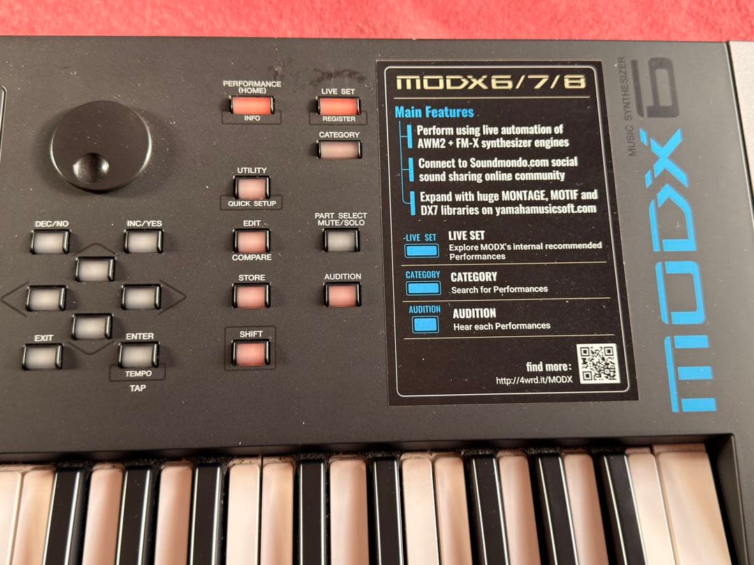 Yamaha MODX6 シンセサイザー 61鍵