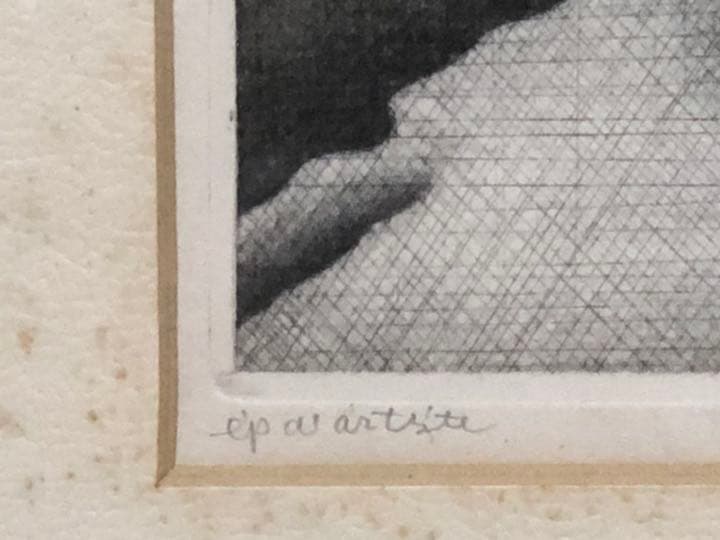 坂本好一　銅版画（メゾチント）