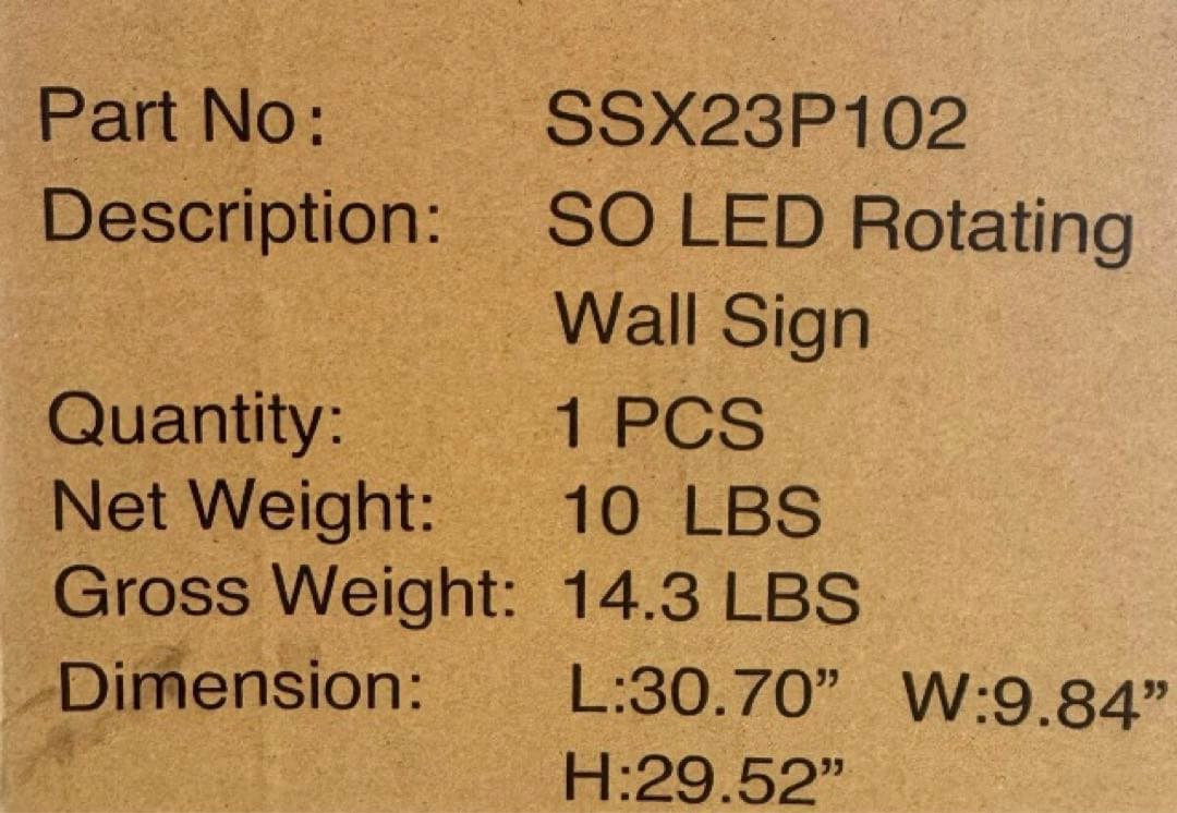 スナップオン　LED サインボード　回転　看板　限定　未開封　ガレージ
