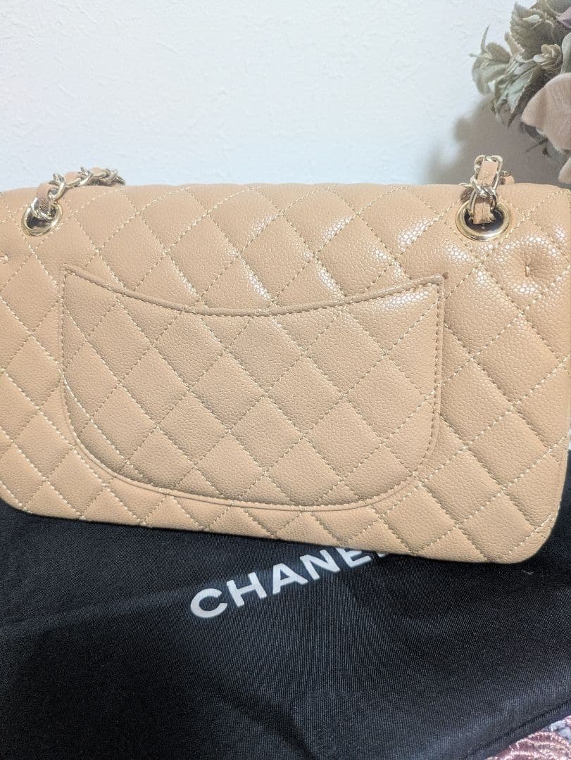 hiromin様♡ CHANEL シャネルノベルティ　キャビアスキンベージュ新品