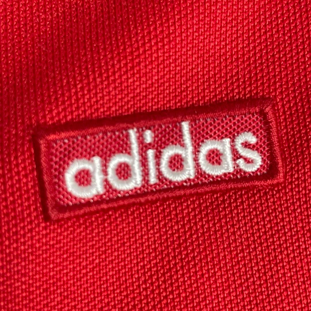 アディダス ジャージ パンツ M 赤 ドイツ製 復刻 adidas 3本ライン
