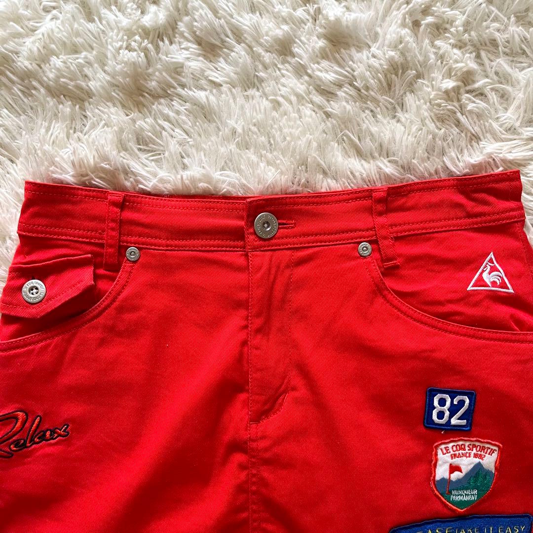 le coq sportif GOLF レディース ゴルフ スカート 赤 9