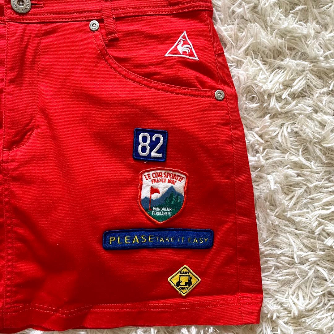 le coq sportif GOLF レディース ゴルフ スカート 赤 9