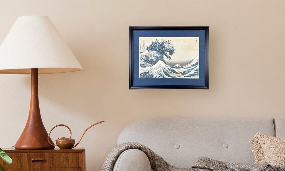 ゴジラ 浮世絵 版画 富嶽三十六景 葛飾北斎 Ukiyoe Hokusai