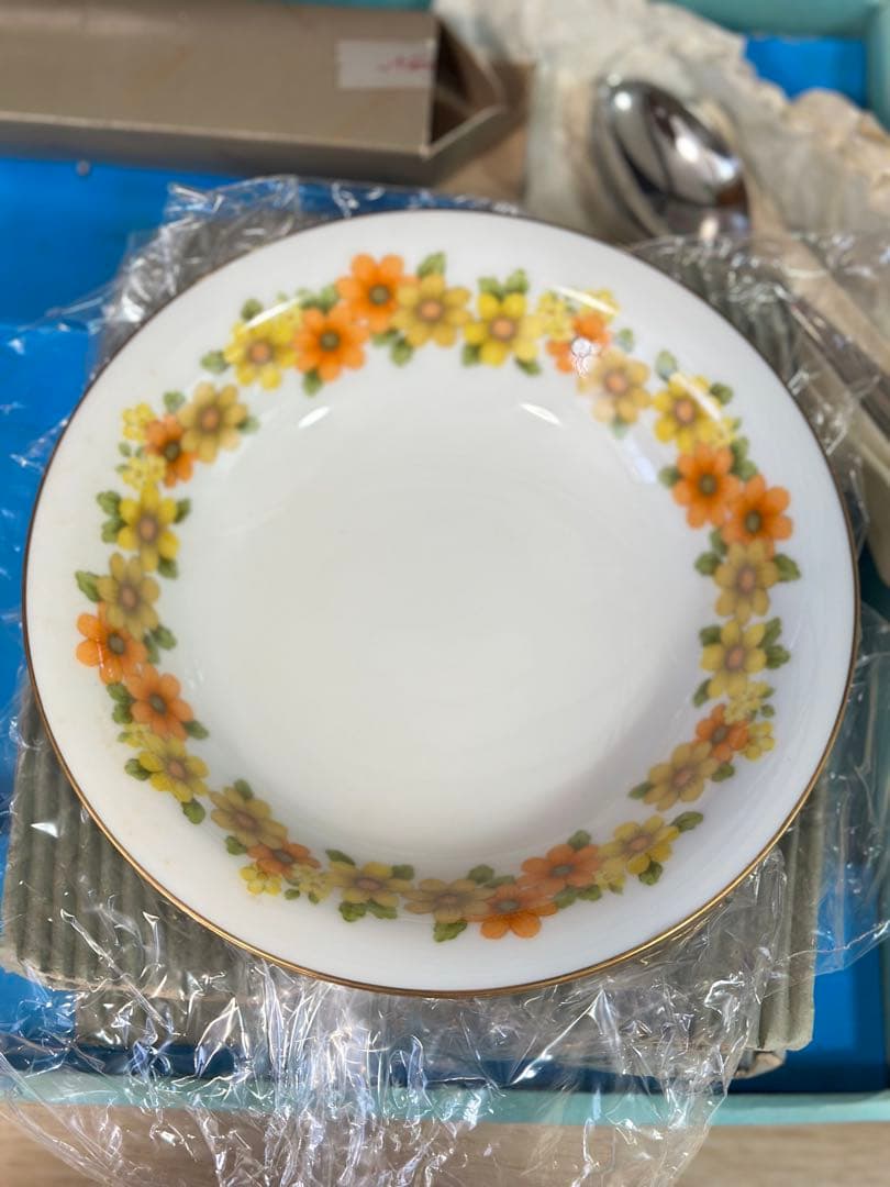 希少ノリタケ 19cm ホーロー鍋 両手鍋　食器　お皿5枚スプーン5本　未使用