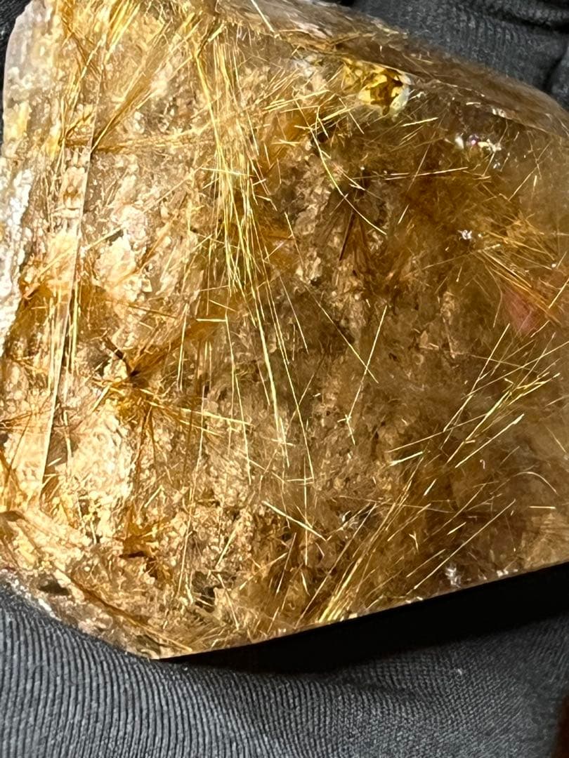 ルチルクォーツ　タイチンルチルクォーツ　フリーフォーム　原石　最高品質