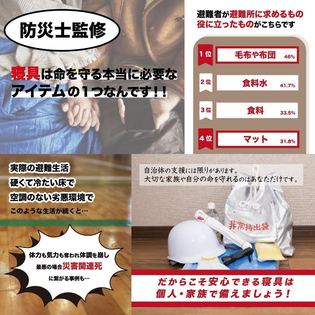 4個セット 数量限定 非常用 寝袋 アウトドア 車中泊 封筒型 防災用品