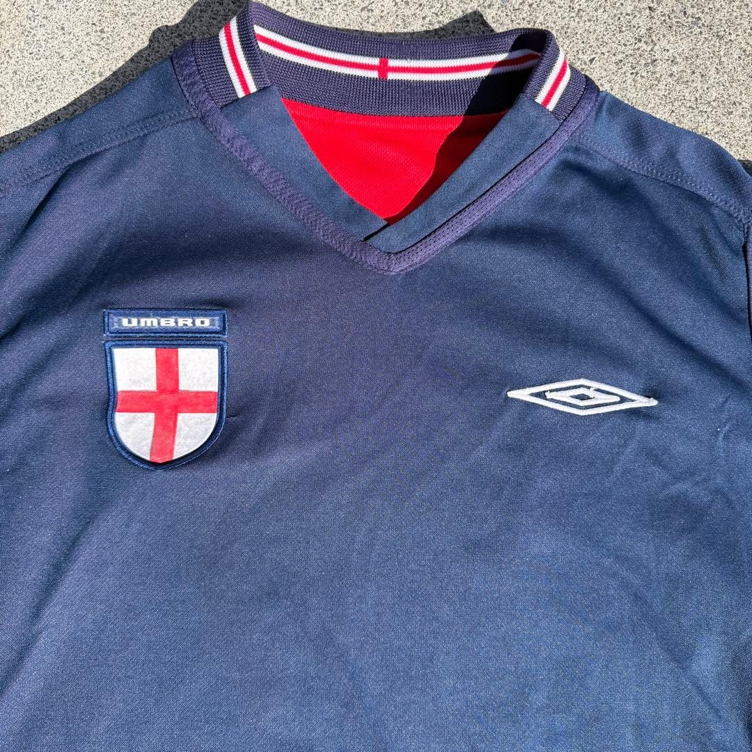 Umbro　02-04 イングランド代表　リバーシブル　長袖アウェイユニフォーム