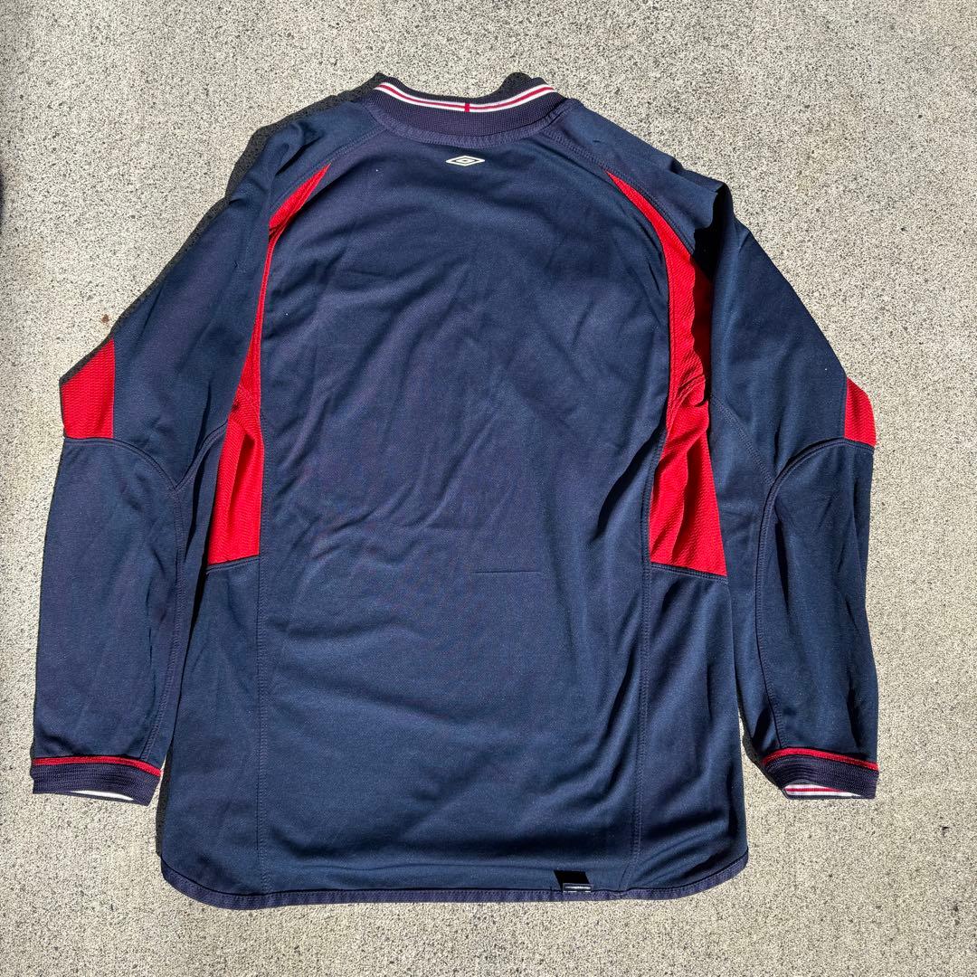 Umbro　02-04 イングランド代表　リバーシブル　長袖アウェイユニフォーム