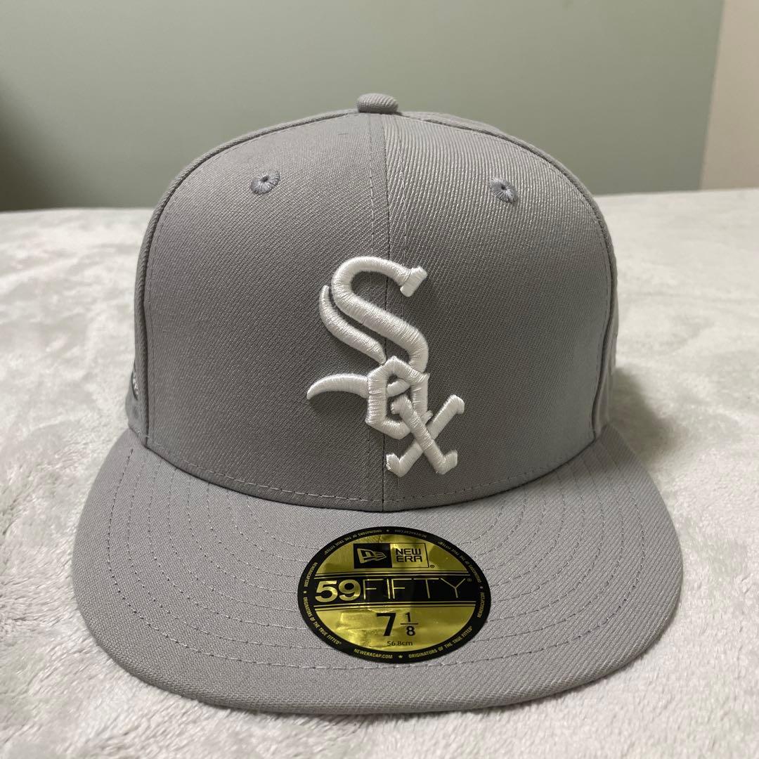 ニューエラ　キャップ　71/8 59fifty the cap グレー　水色