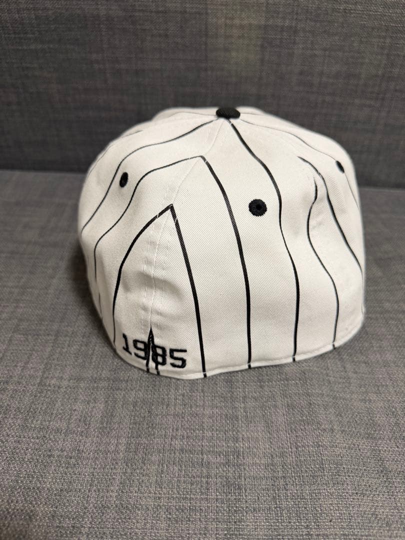【59FIFTY】 HANTIG PINSTRIPE WHITE BLACK