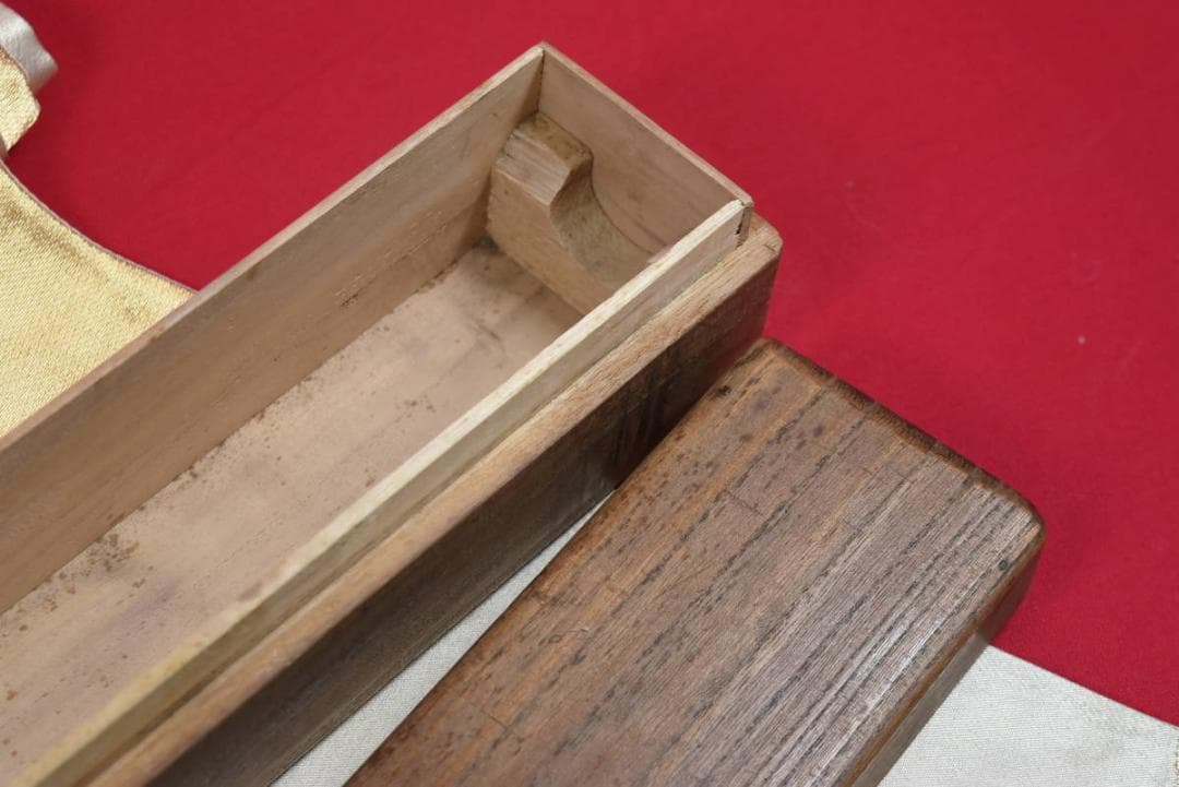 掛軸用桐箱/磨き時代箱/空箱/内寸54.7㎝×5.8㎝/掛軸☆宝船☆AB-229