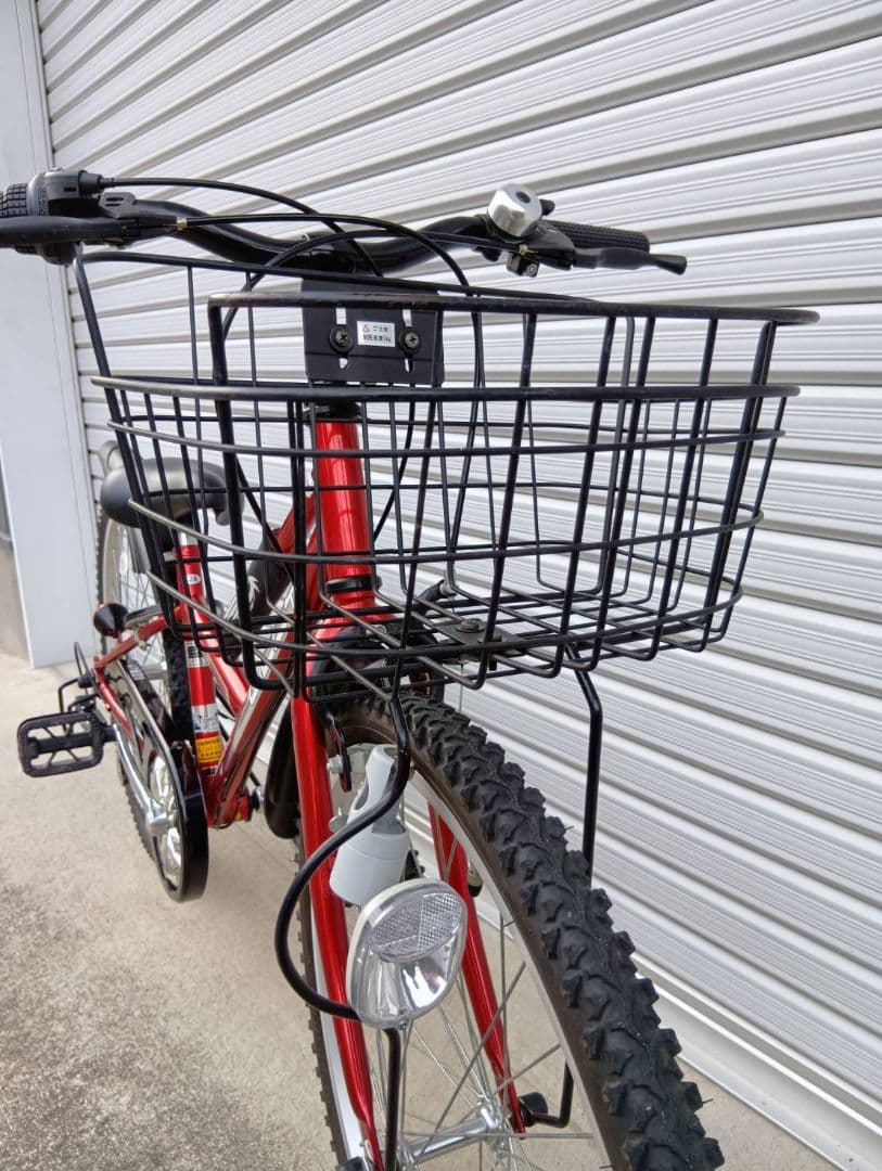 自転車　マウンテンバイク　赤　レッド　24インチ　男の子　→引取り限定(岐阜県)