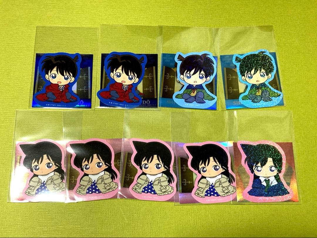名探偵コナン　ちぢませ隊ステッカー1 2 ふらっとめじるしアクセサリー