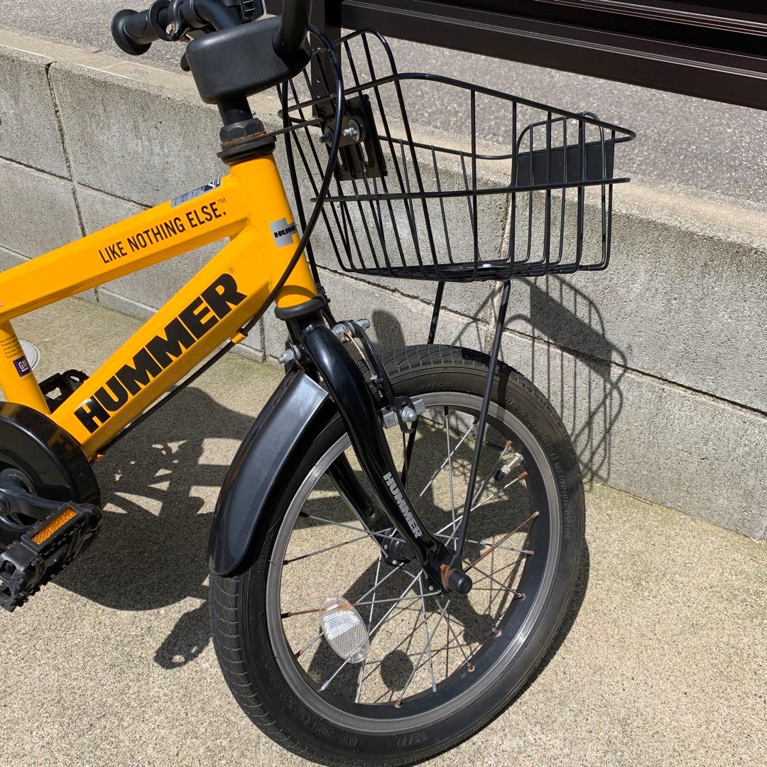 HUMMER 子供用自転車 16インチ 前カゴ付き