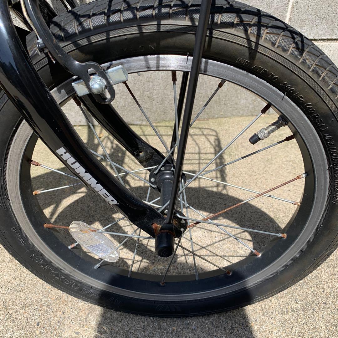HUMMER 子供用自転車 16インチ 前カゴ付き