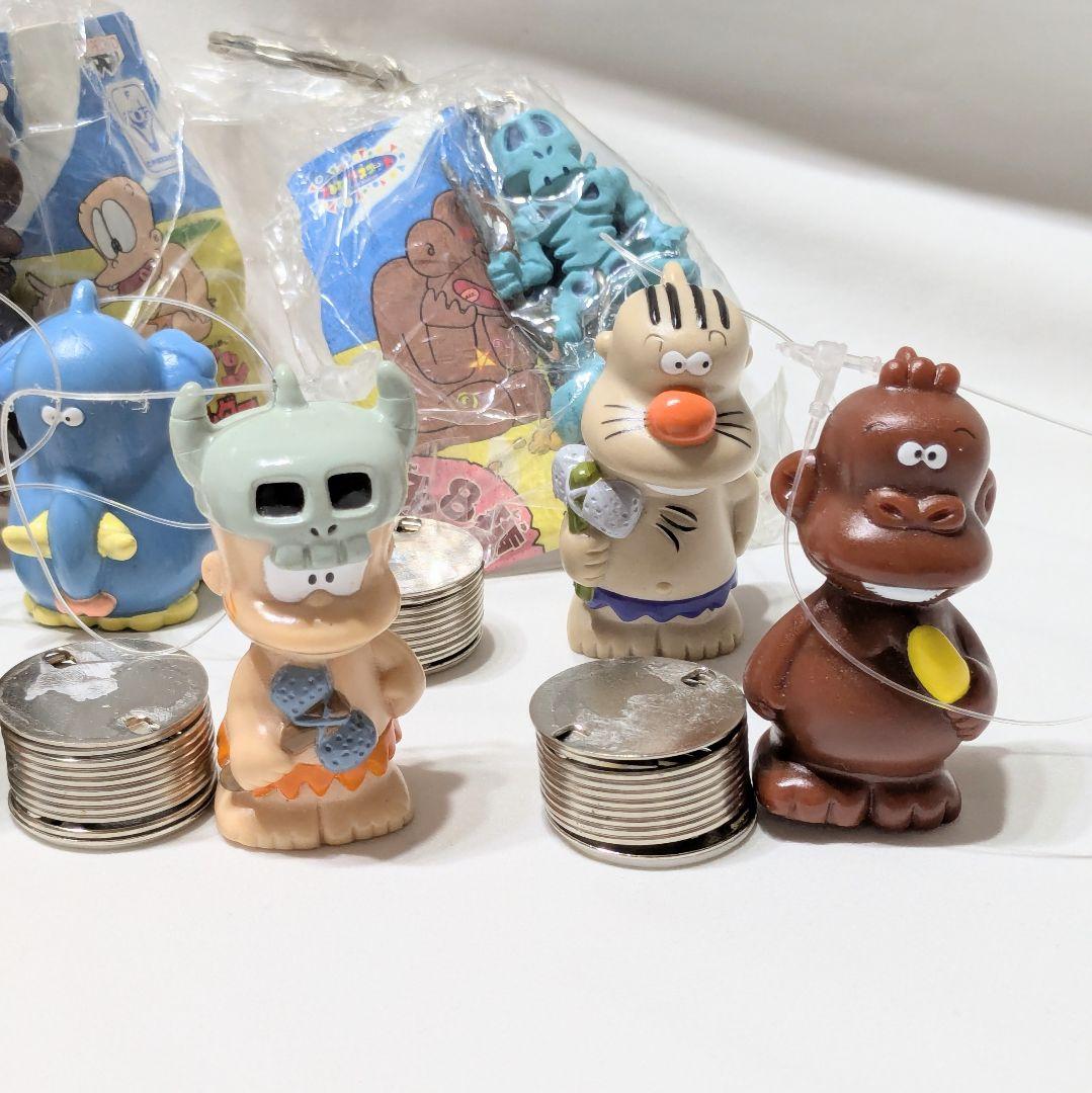 はじめ人間ゴン ギャートルズ フィギュアキーホルダー 9点 当時物 未使用品あり