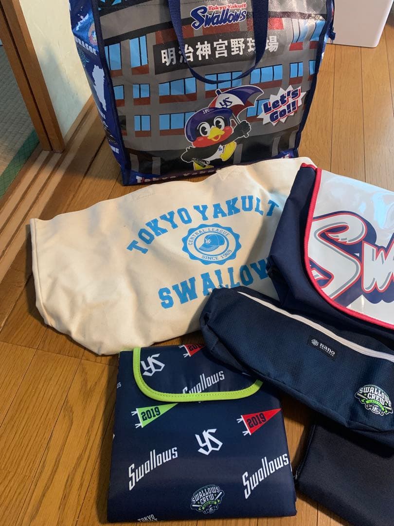 東京ヤクルトスワローズ グッズまとめ売り バッグ5点セット