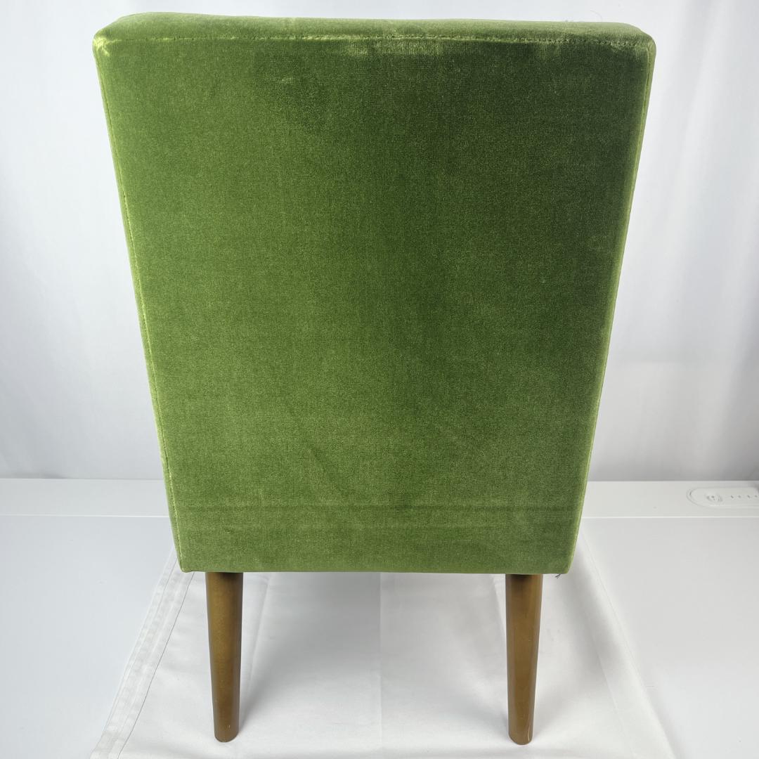 美品☘️　カリモク60 カフェチェア モケットグリーン