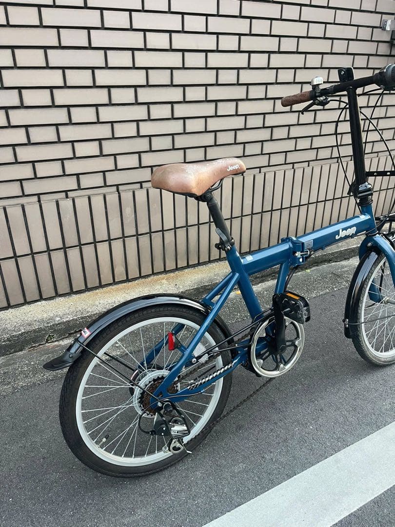 Jeep 折りたたみ自転車 青