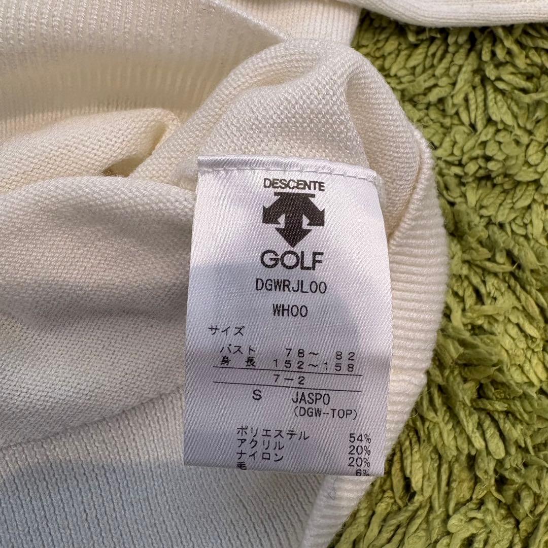 DESCENTE GOLF デサントゴルフ ニット セーター ホワイト S