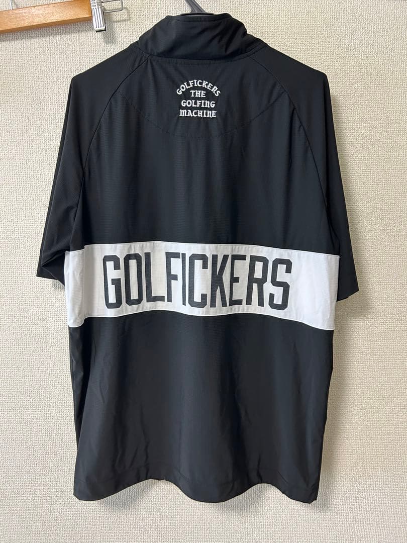Golfickers ハーフジップシャツ　ブラック　XLサイズ