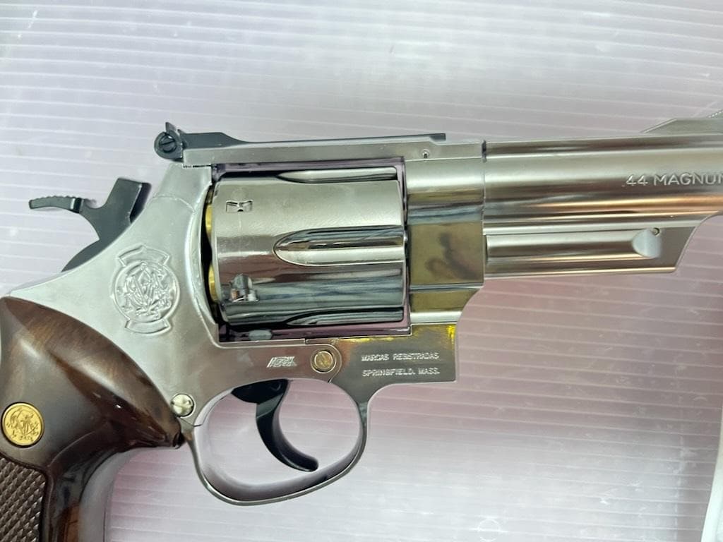 クラウン ガスリボルバー S&W M629 4インチ シルバー 予備カート付き