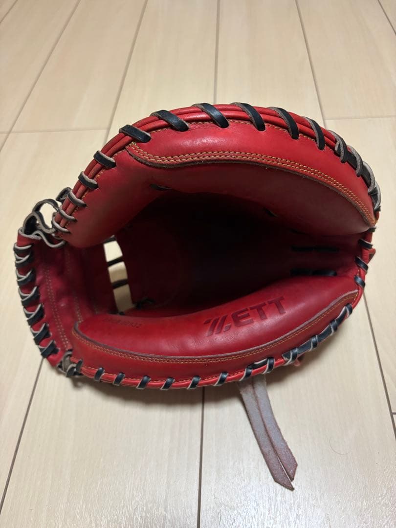 ZETT 軟式グローブ 赤