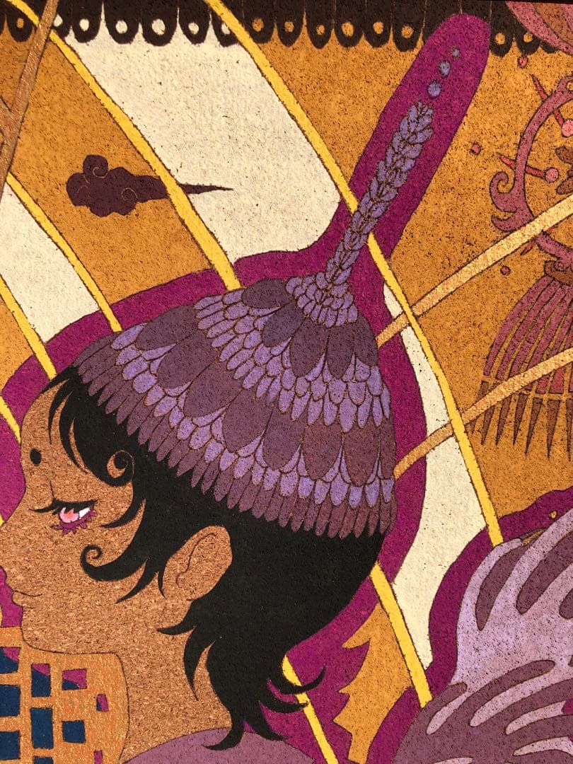 真作　Vojorna(ボジョヲナ) 立　約8号　1点物　人物画　現代アート