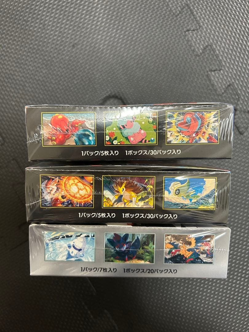 【値下げ不可・最安値‼️】　ポケカ　3ボックス　シュリンク付き　新品未開封品