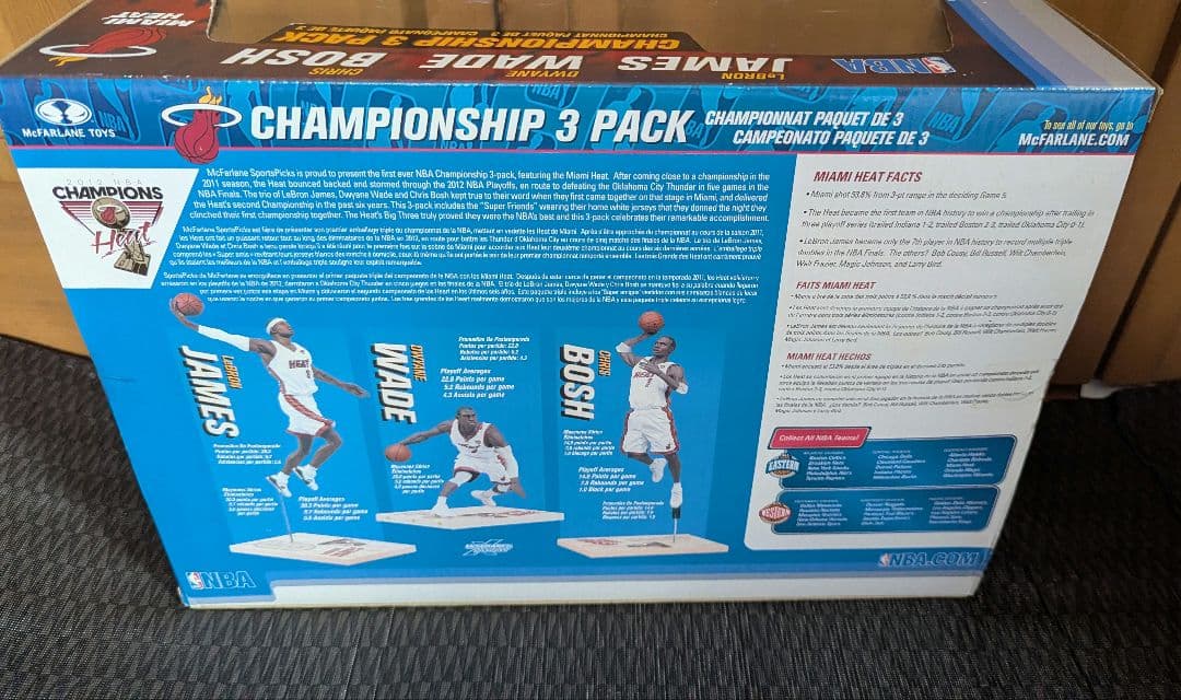 Mcfarlane NBA チャンピオンシップ マイアミヒートフィギュア 未開封