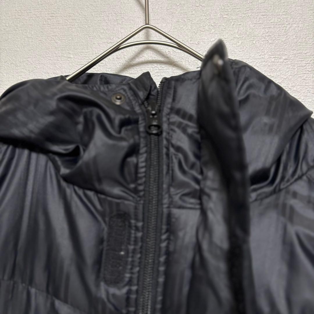 アディダス ベンチコート ロングコート CLIMAPROOF ブラック　Lサイズ