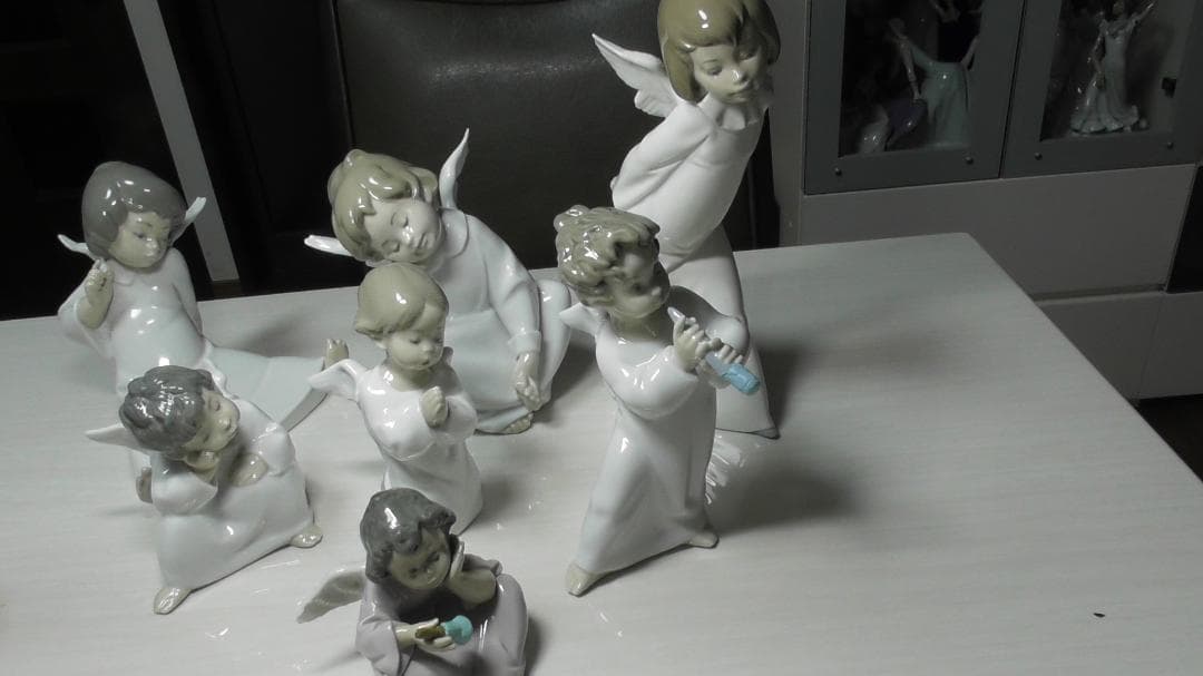 LLADRO　リヤドロ　【天使シリーズ７点】１　リアドロ　インテリアＬ484
