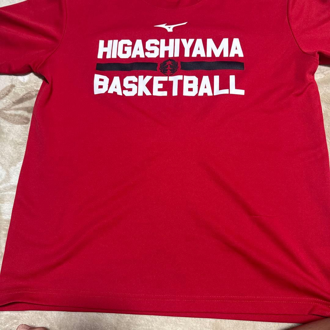 アカ、東山高校バスケ　Tシャツ レッド