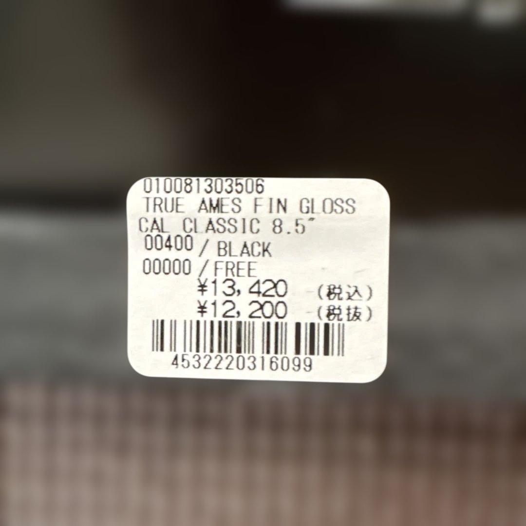 TRUE AMES CAL CLASSIC 8.5 ブラックフィン 値下げ不可❗️