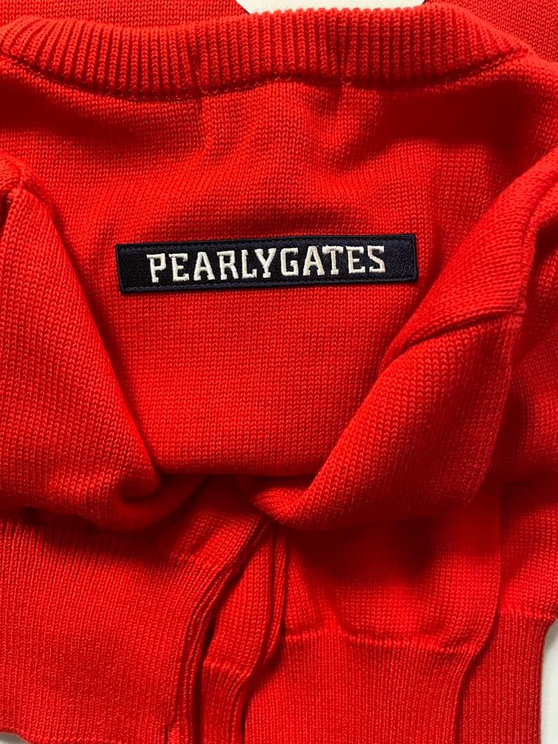PEARLY GATES 赤コットンニットmade in japanサイズ5