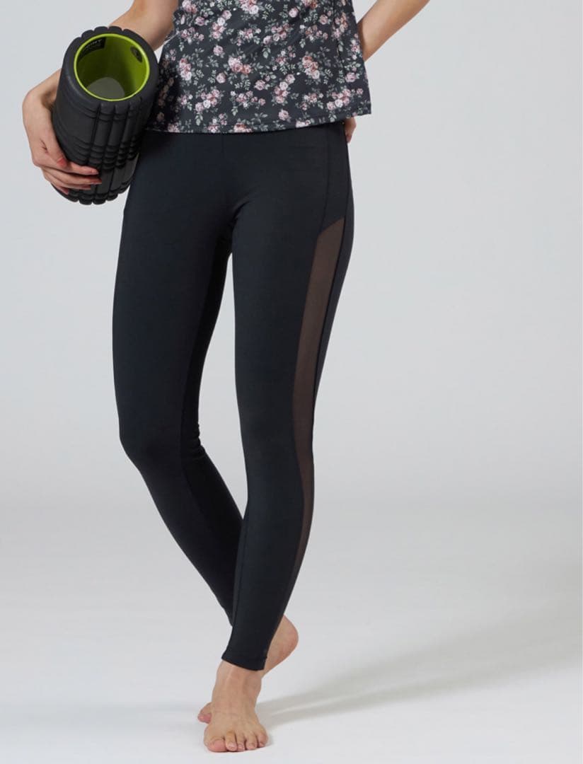 【新品未使用】Chacott BALANCE チャコットサイドメッシュレギンス