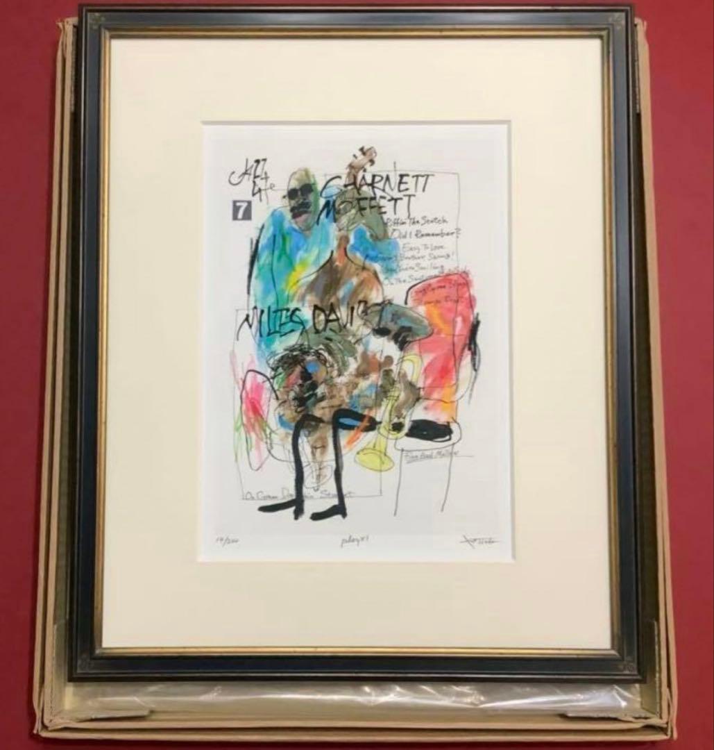 絵画・額縁・版画・津田耕・playⅪ・JAZZシリーズ・美術品・インテリア・雑貨